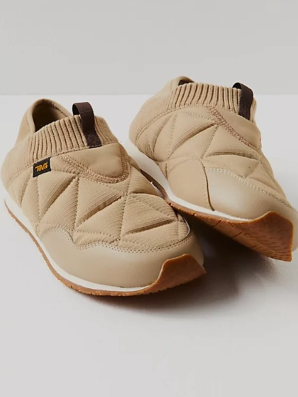 Teva Women's Quilted Slip-On Moccasins - Tan